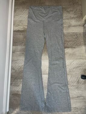 PINK Victoria's Secret Gray Flare Yoga “I’m Extra” Pants